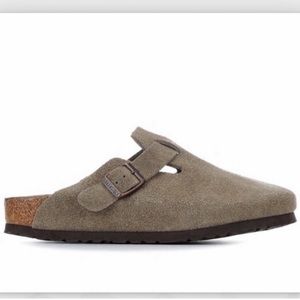 Birkenstock Boston Soft Taupe Clogs US Womens 11 mens 9 or EU42 NARROW.